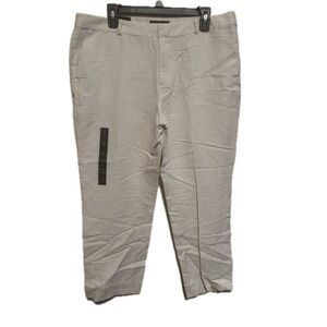 Banana Republic Hampton Linen Pants - Tan, Size 14 - NWT